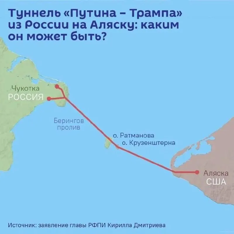 В&nbsp;Чукотке предлагают проложить «Тоннель Путина&nbsp;— Трампа» под&nbsp;Беринговым проливом