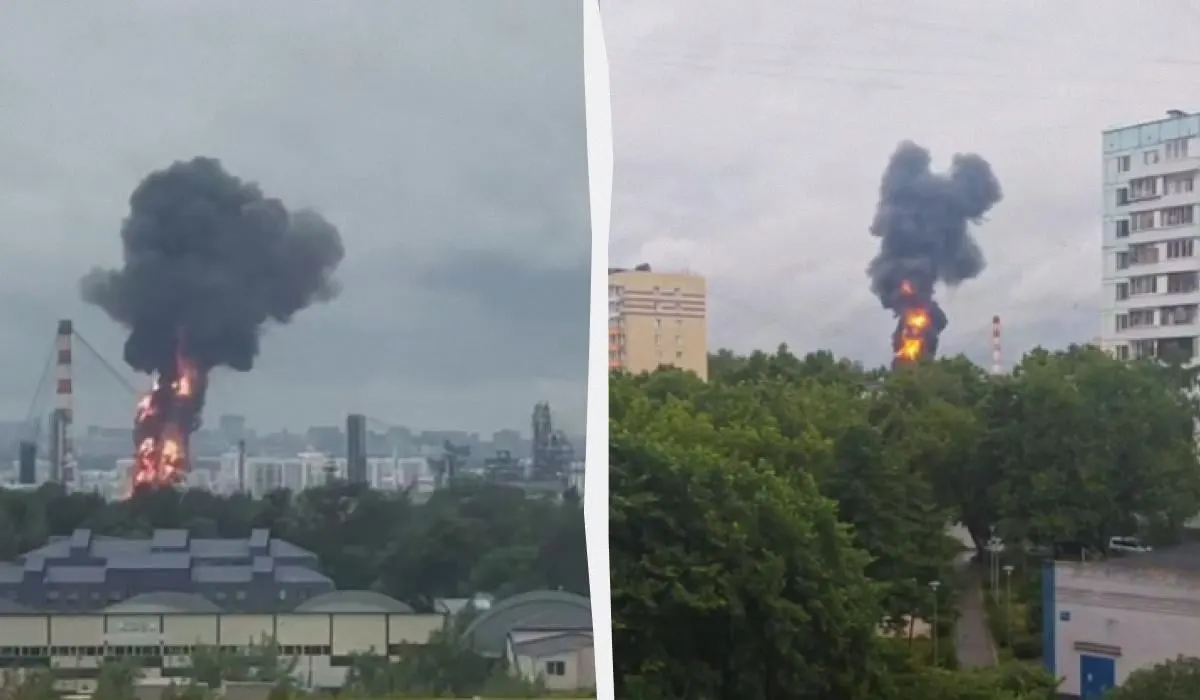 Утром 16 июня в Москве зафиксирована атака беспилотников: в районе Капотни загорелся крупный нефтеперерабатывающий завод. По словам мэра, системы ПВО сбили 25 БПЛА, экстренные службы работают на местах падения обломков.