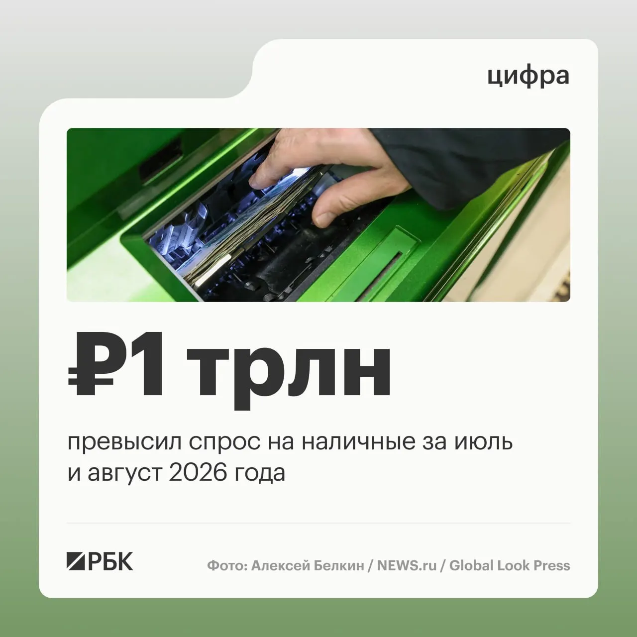 В августе наличные в обращении выросли на 443 млрд руб. По данным Банка России, за год объем наличных увеличился примерно на 2,5 трлн руб. Самый высокий спрос зафиксирован в апреле — 678,7 млрд руб.