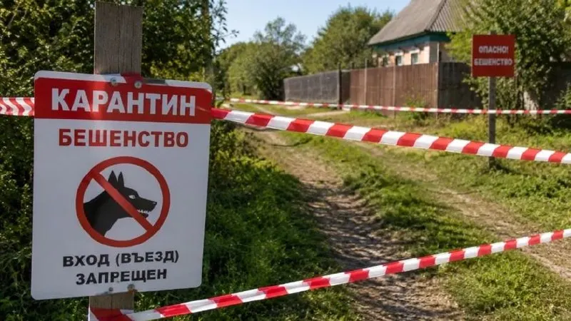 С начала года в регионе зафиксировано 65 очагов бешенства; введены карантинные меры вокруг очагов.