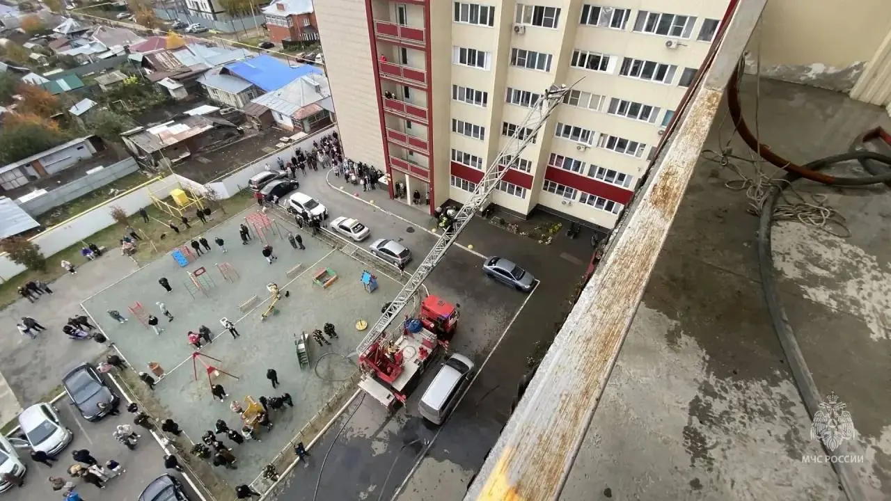 Пожар в квартире на восьмом этаже многоэтажного дома на улице Советской Армии локализован. Спасено два человека, 47 жильцов эвакуированы, пострадавших нет.
